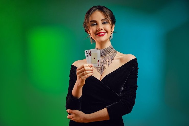 Koin berkilau dalam nuansa arcade